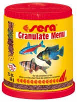 Sera granulate menu